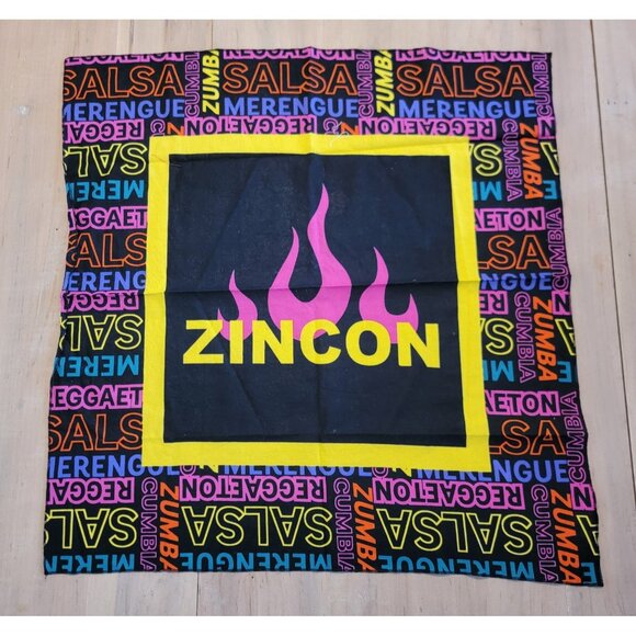 Zumba‎ Wear Zincon Bandanna Handkerchief Scarf Dance Salsa Raggaeton Merengue - Picture 1 of 3